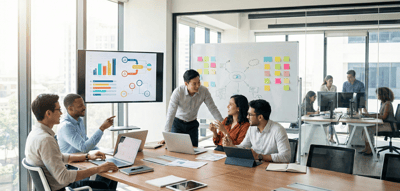 Equipo evaluando estrategias para facilitar la inclusion de talento en procesos de seleccion