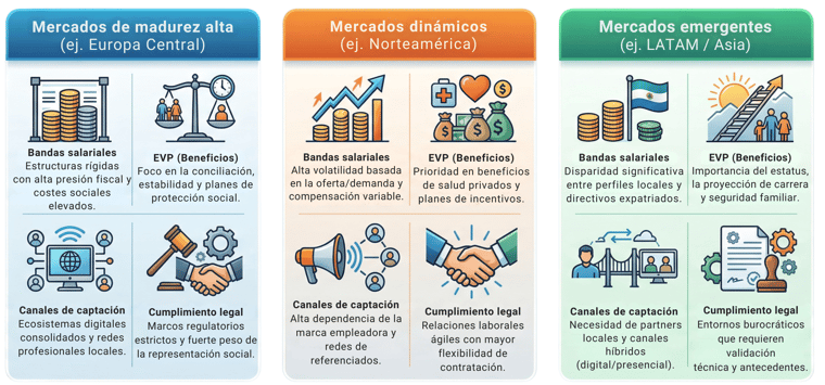 Optimice su employer branding global y reclutamiento internacional en el sector industrial. Estrategias para atraer talento directivo y crecer.