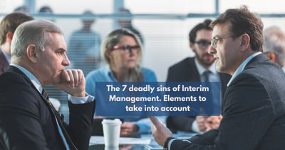 A group of interim managers working in a project