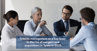 Interim manager supporting business merger management