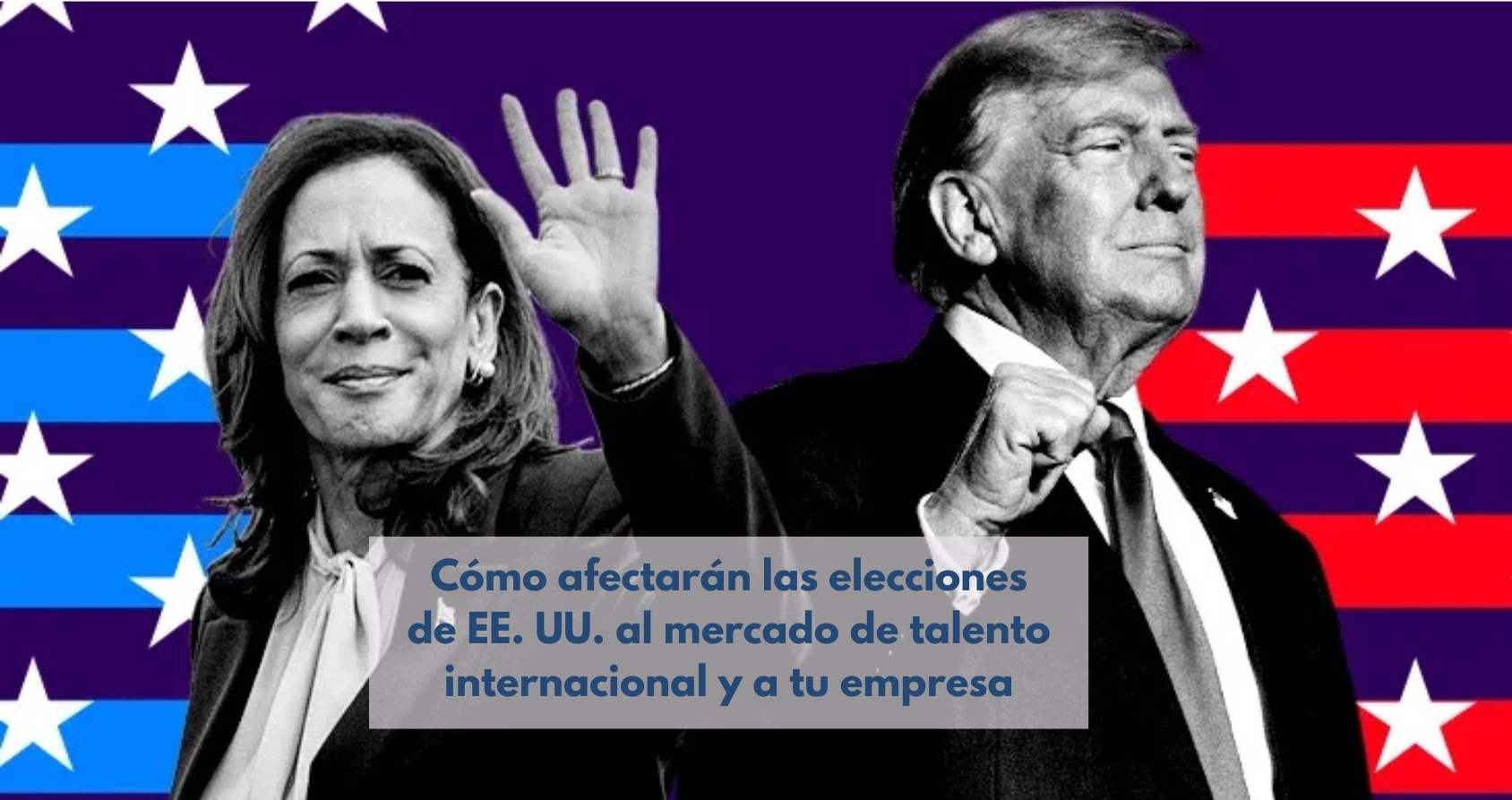 Kamala Harris y Donald Trump por las elecciones americanas