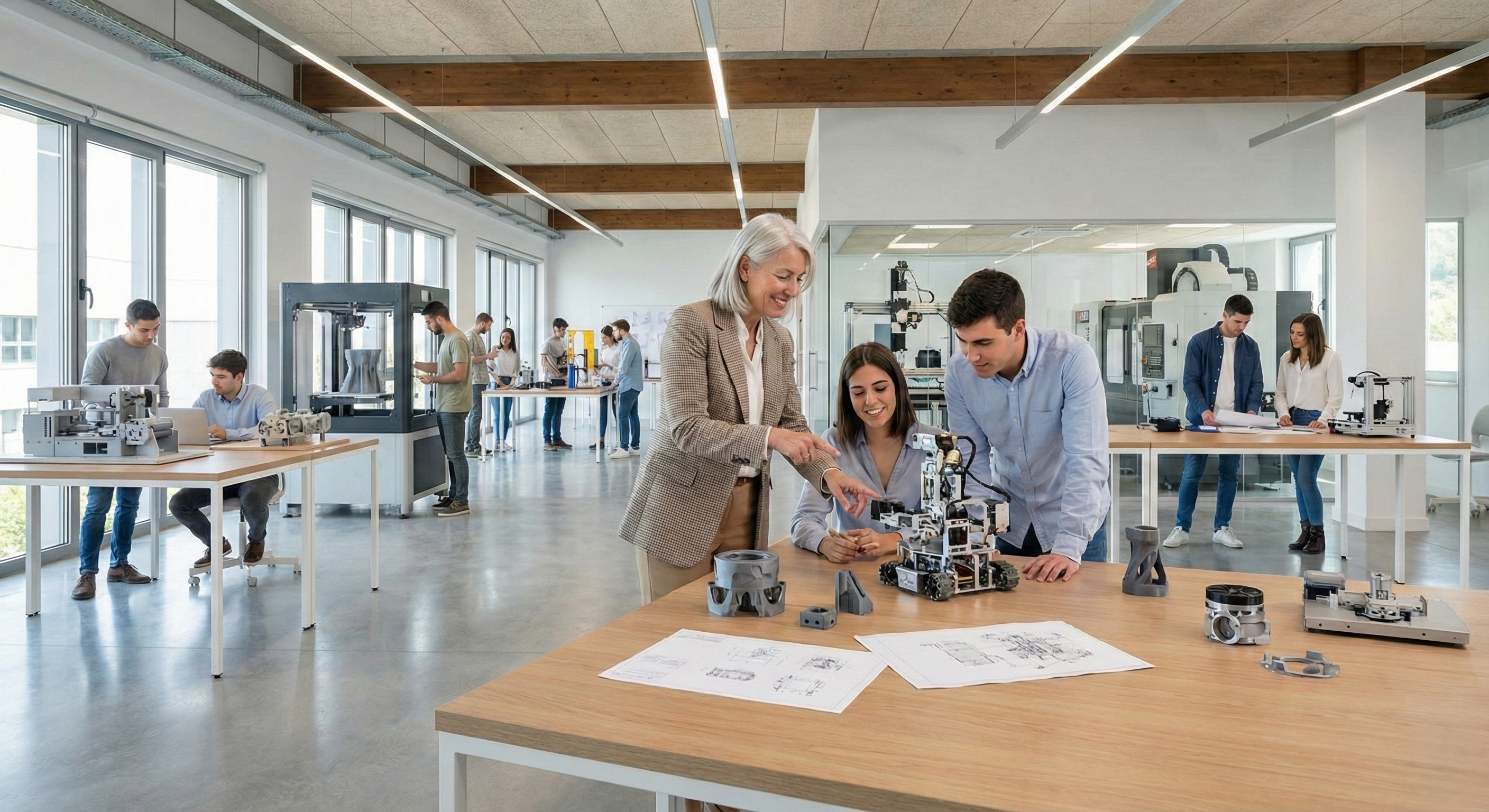 Entorno de innovación avanzada y colaboración profesional dentro de una aceleradora de startups con un enfoque claramente industrial y tecnológico con el apoyo de un interim manager